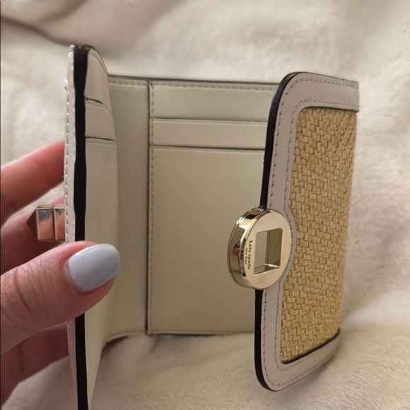 Kate Spade Woven Tan and Cream Wallet - Picture 4 of 4